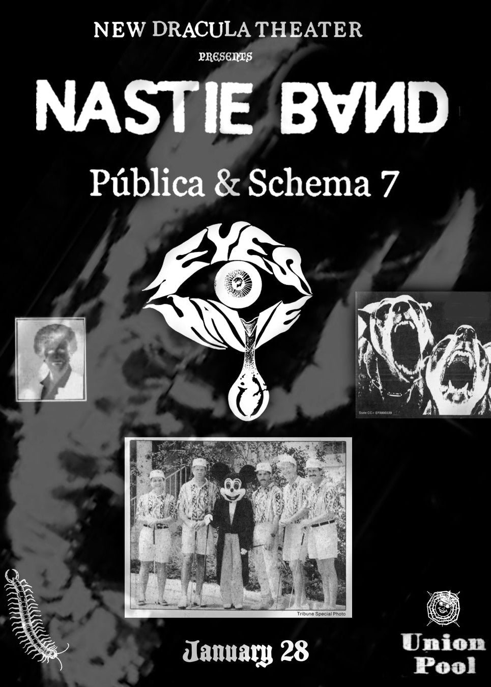 Nastie Band 3-Sided Long Sleeve T Shirt